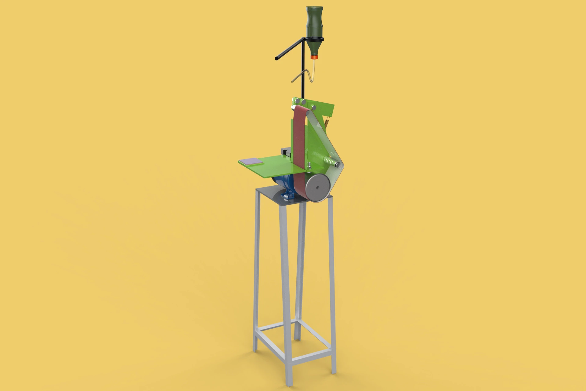 BELT GRINDER ABRASIVE SANDER POLISHER EDGES SHARPENER 3D Model .c4d .max .obj .3ds .fbx .stl .blend 