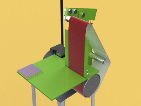BELT GRINDER ABRASIVE SANDER POLISHER EDGES SHARPENER 3D मॉडल