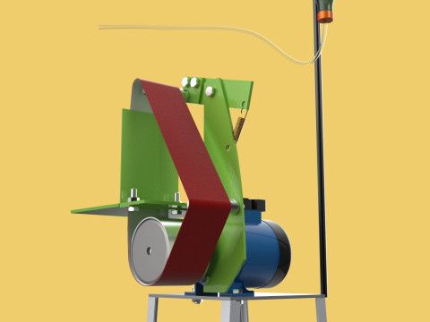 BELT GRINDER ABRASIVE SANDER POLISHER EDGES SHARPENER 3D मॉडल