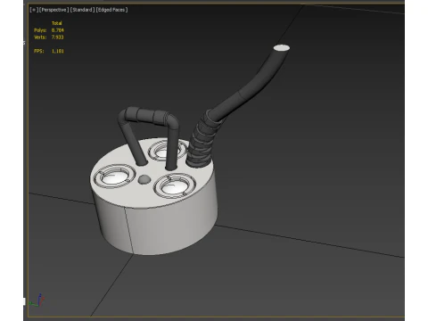 ULTRASONE BEVOCHTIGER FOGGER PIEZO-ELEKTRISCHE MISTMISTVERnevelaar 3D Model