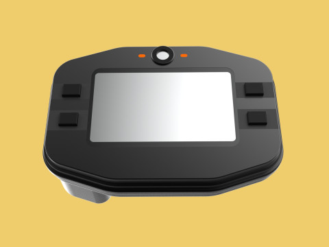 SPEEDOMETER DIGITAL MYCHRON 4 RACING LAP TIMER KART AIM Modello 3D