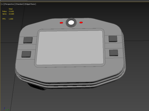 SPEEDOMETER DIGITAL MYCHRON 4 RACING LAP TIMER KART AIM 3D 모델