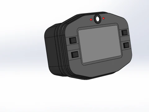 SPEEDOMETER DIGITAL MYCHRON 4 RACING LAP TIMER KART AIM 3D Model