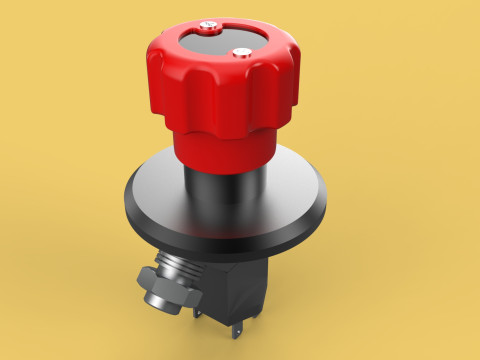 EMERGENCY BUTTON DISCONNECT CUT OFF KILL SWITCH ALTERNATOR 3D 模型