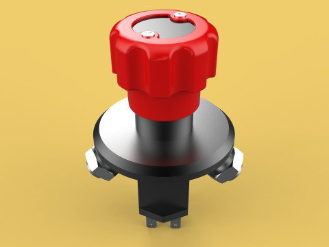 EMERGENCY BUTTON DISCONNECT CUT OFF KILL SWITCH ALTERNATOR 3D 模型