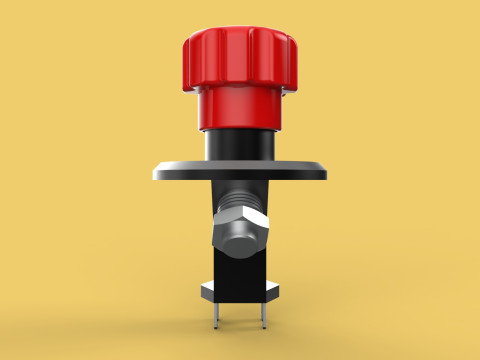 EMERGENCY BUTTON DISCONNECT CUT OFF KILL SWITCH ALTERNATOR 3D 模型