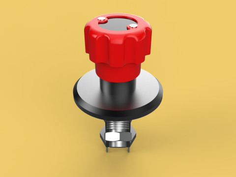 EMERGENCY BUTTON DISCONNECT CUT OFF KILL SWITCH ALTERNATOR 3D 模型