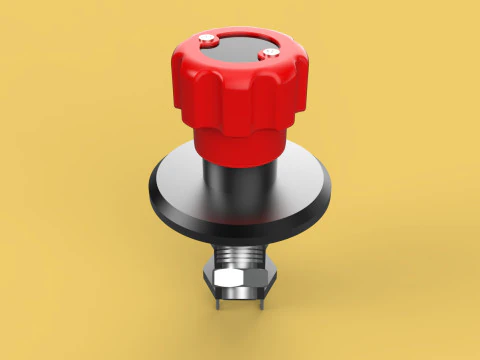 EMERGENCY BUTTON DISCONNECT CUT OFF KILL SWITCH ALTERNATOR 3D Model