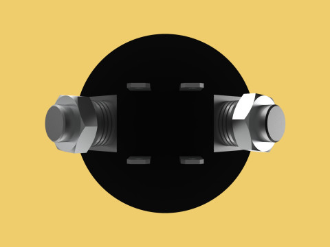 EMERGENCY BUTTON DISCONNECT CUT OFF KILL SWITCH ALTERNATOR 3D 模型