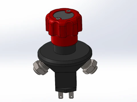 EMERGENCY BUTTON DISCONNECT CUT OFF KILL SWITCH ALTERNATOR 3D Model