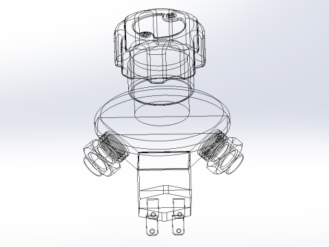 EMERGENCY BUTTON DISCONNECT CUT OFF KILL SWITCH ALTERNATOR 3D 模型