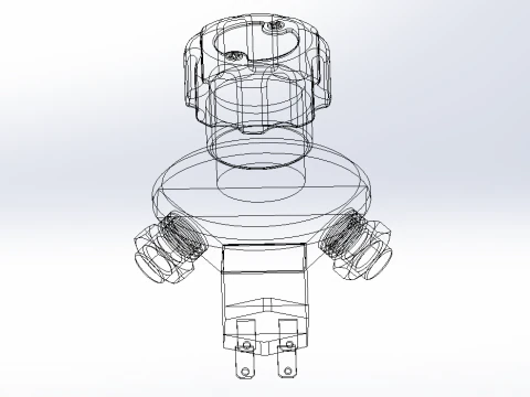 EMERGENCY BUTTON DISCONNECT CUT OFF KILL SWITCH ALTERNATOR 3D Model