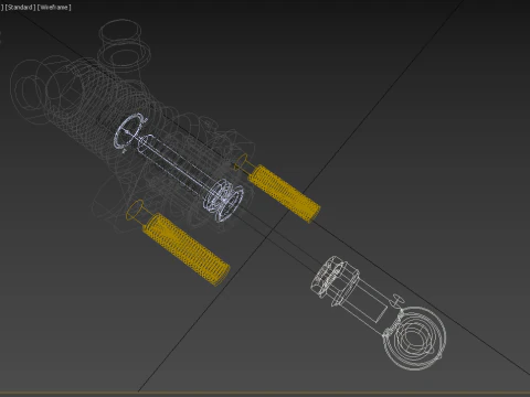 CLUTCH MASTER CYLINDER BRAKE 3D Model