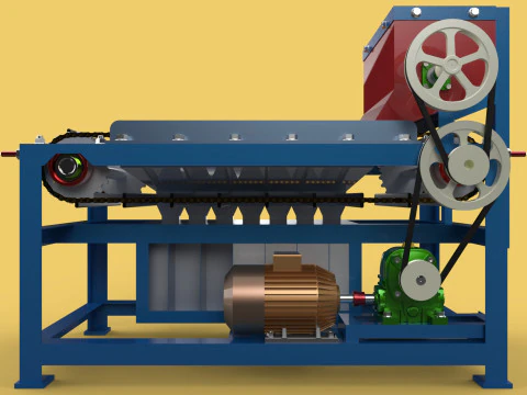 MACCHINA TRASPORTATORE AUTOMATICA PER SELEZIONE BULLONI Modello 3D