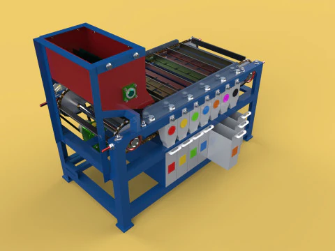 MACCHINA TRASPORTATORE AUTOMATICA PER SELEZIONE BULLONI Modello 3D
