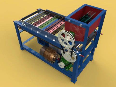 MACCHINA TRASPORTATORE AUTOMATICA PER SELEZIONE BULLONI Modello 3D