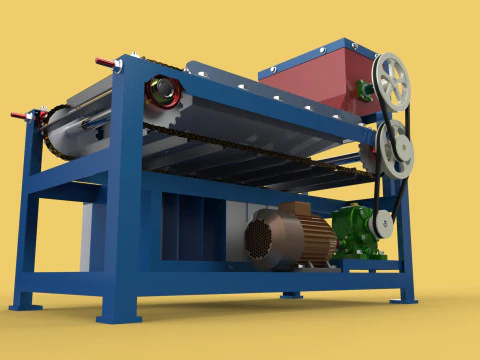 MACCHINA TRASPORTATORE AUTOMATICA PER SELEZIONE BULLONI Modello 3D