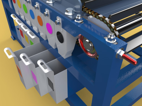 AUTOMATIC SCREW BOLT SORTING CONVEYOR MACHINE 3D मॉडल