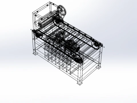 MACCHINA TRASPORTATORE AUTOMATICA PER SELEZIONE BULLONI Modello 3D