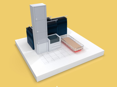 DRESS CLOTH SHOP STORE BOUTIQUE INTERIOR ROOM 3D 모델