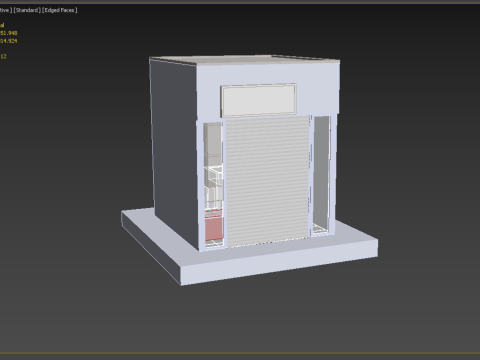 DRESS CLOTH SHOP STORE BOUTIQUE INTERIOR ROOM 3D 모델