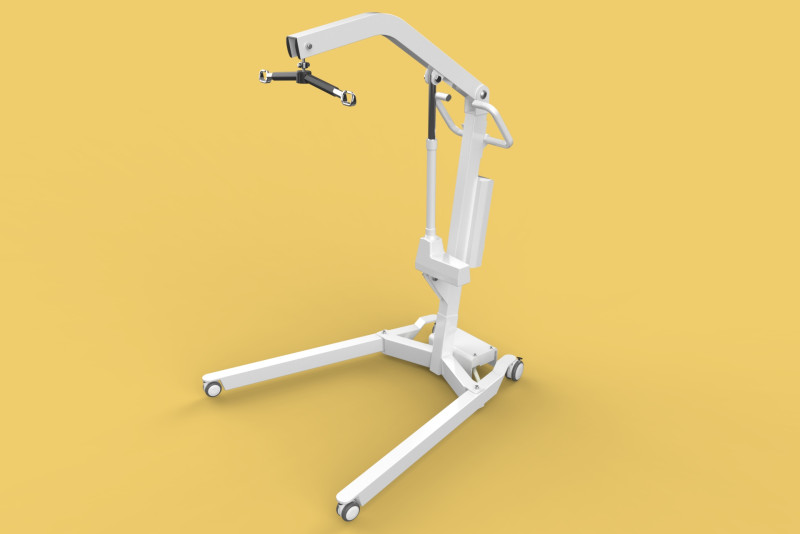 MOBILE FLOOR PATIENT LIFTER HOIST AGED CARE HOSPITAL DISABILITY 3D Model .c4d .max .obj .3ds .fbx .stl .blend 