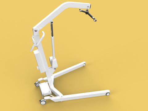 MOBILE FLOOR PATIENT LIFTER HOIST AGED CARE HOSPITAL DISABILITY 3D Model