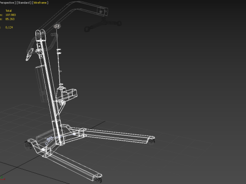 MOBILE FLOOR PATIENT LIFTER HOIST AGED CARE HOSPITAL DISABILITY 3D Model