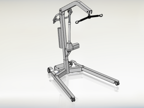 MOBILE FLOOR PATIENT LIFTER HOIST AGED CARE HOSPITAL DISABILITY 3D Model