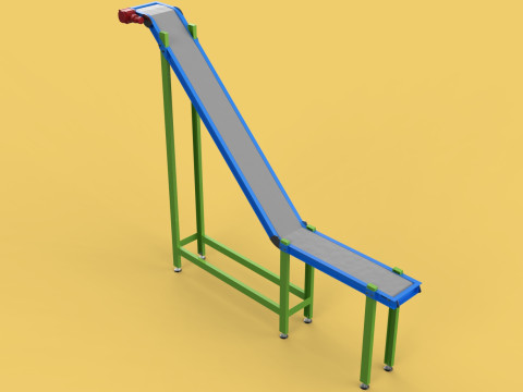 CARRIER BELT CONVEYOR Z ELEVATOR 3Dモデル