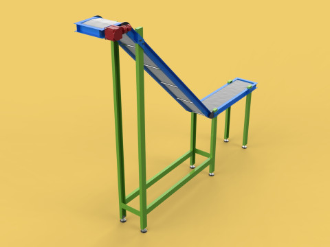 CARRIER BELT CONVEYOR Z ELEVATOR Modelo 3D