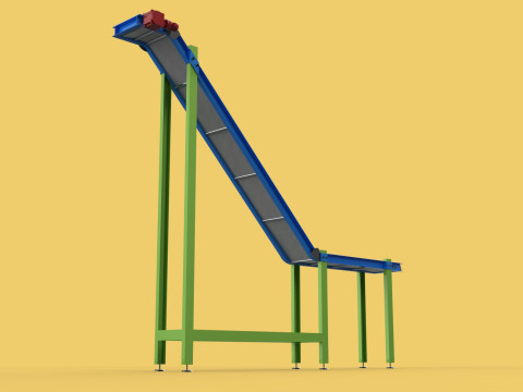 CARRIER BELT CONVEYOR Z ELEVATOR Modelo 3D