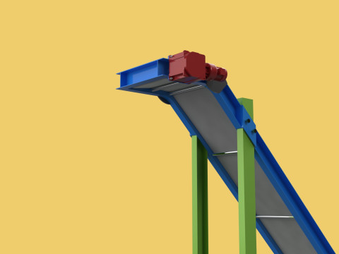 CARRIER BELT CONVEYOR Z ELEVATOR Modelo 3D