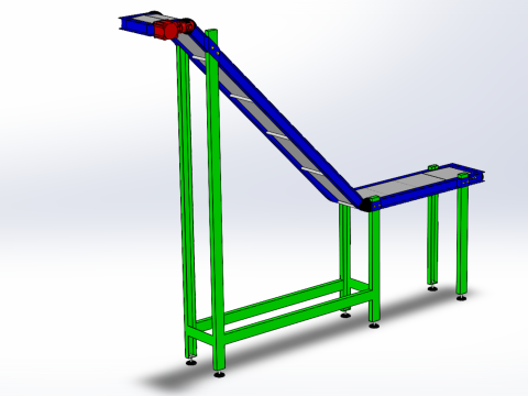 CARRIER BELT CONVEYOR Z ELEVATOR Modelo 3D