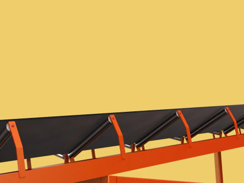 CARRIER BELT CONVEYOR FACTORY INDUSTRIAL 3D Model