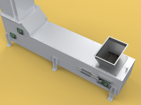 ELEVATOR Z BUCKET CHAIN CONVEYOR LIFT VERTICAL Modèle 3D