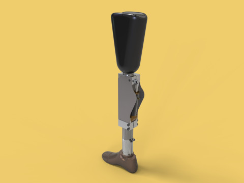 ARTIFICIAL PNEUMATIC PROSTHETIC LEG 3D Model