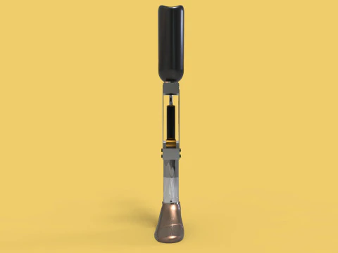 ARTIFICIAL PNEUMATIC PROSTHETIC LEG 3D Model
