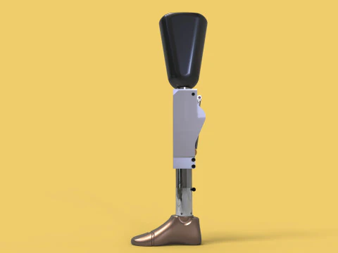 ARTIFICIAL PNEUMATIC PROSTHETIC LEG 3D Model