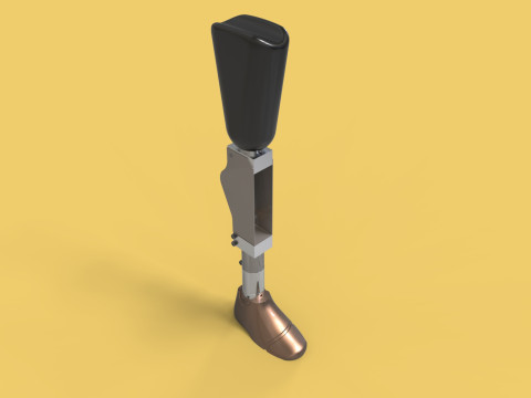 ARTIFICIAL PNEUMATIC PROSTHETIC LEG Model 3D