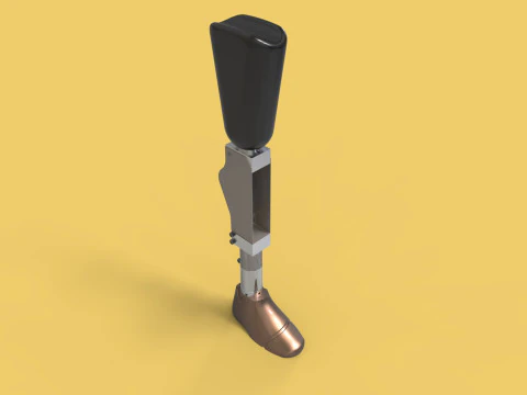 ARTIFICIAL PNEUMATIC PROSTHETIC LEG 3D Model