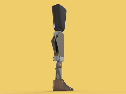ARTIFICIAL PNEUMATIC PROSTHETIC LEG 3D Model