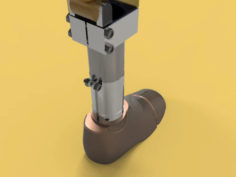 ARTIFICIAL PNEUMATIC PROSTHETIC LEG 3D Model