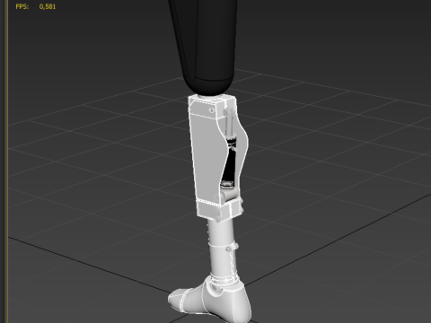 ARTIFICIAL PNEUMATIC PROSTHETIC LEG Model 3D
