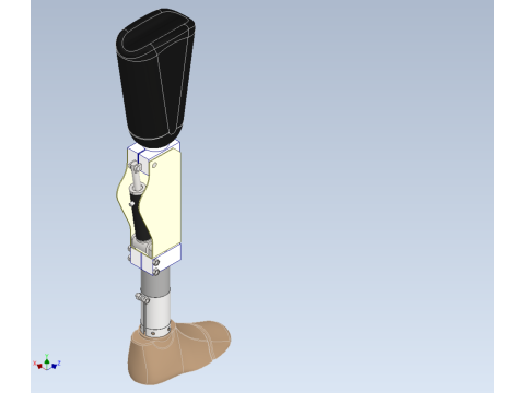 ARTIFICIAL PNEUMATIC PROSTHETIC LEG Model 3D