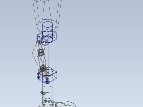 ARTIFICIAL PNEUMATIC PROSTHETIC LEG Model 3D