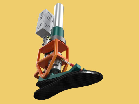 POWERED ANKLE-KNEE PROSTHESIS ROBOTIC MECHANICAL LEG PROSTHETIC Model 3D