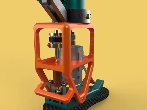 POWERED ANKLE-KNEE PROSTHESIS ROBOTIC MECHANICAL LEG PROSTHETIC 3D Model