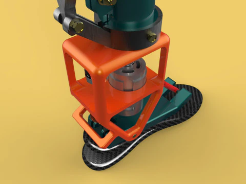 POWERED ANKLE-KNEE PROSTHESIS ROBOTIC MECHANICAL LEG PROSTHETIC 3D Model