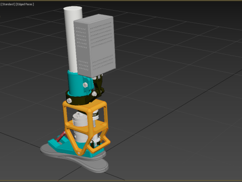 POWERED ANKLE-KNEE PROSTHESIS ROBOTIC MECHANICAL LEG PROSTHETIC Model 3D